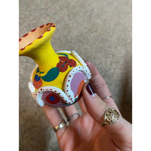 Floral Handpainted Vase - Picture 4 of 5